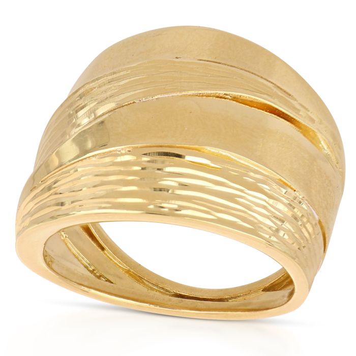 Anello giallo a lastra da 5,60 gr.