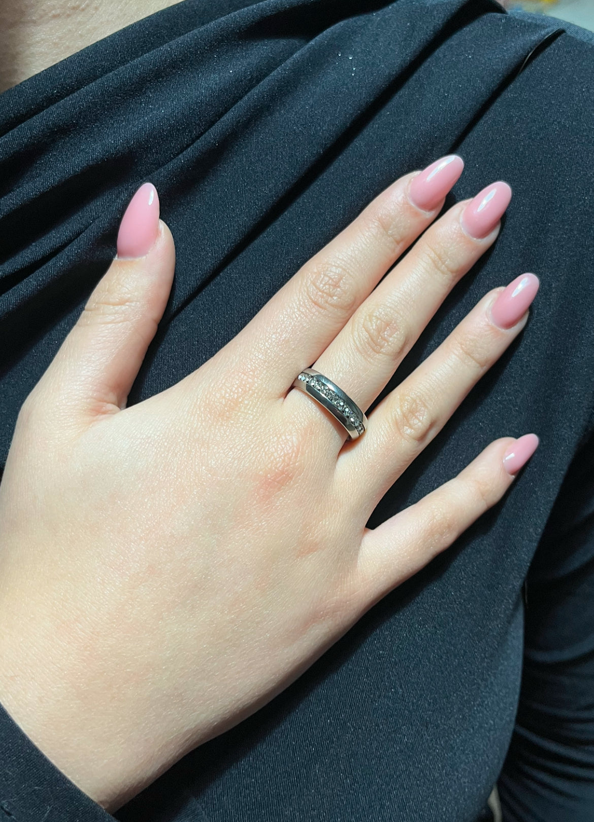 Anello in Acciaio con Pietre