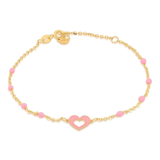 Bracciale con Cuore in Oro Giallo
