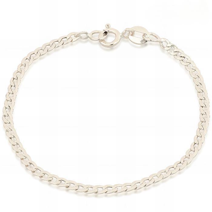 Zweifarbiges ovales Gliederkettenarmband aus 18 kt Gold IS986GB