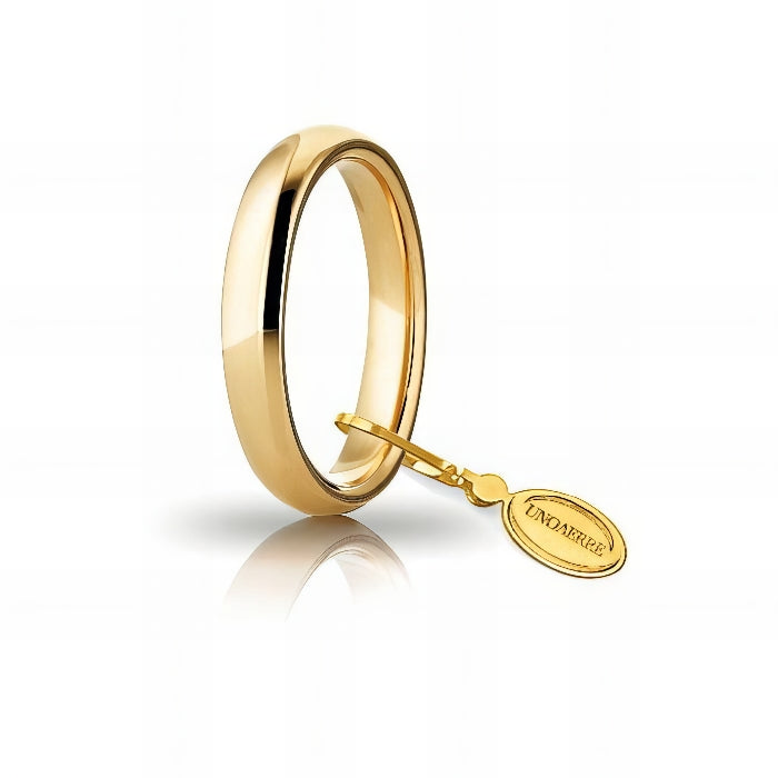 Unoaerre bequemer Ehering aus Gelbgold 3,5 mm 35AFC1G