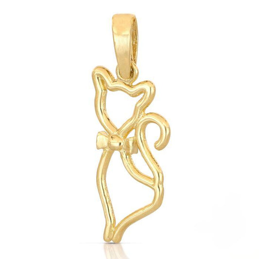 pendente gatto in oro giallo da 1,20 gr