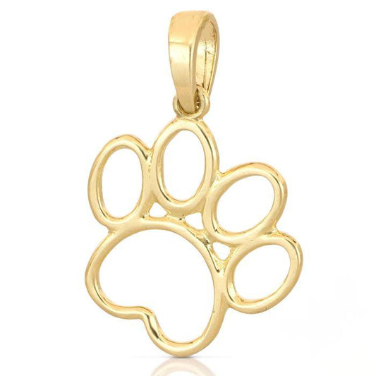 pendente zampa in oro giallo da 1,30 gr