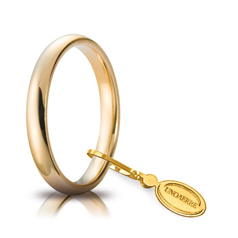 Fede comoda unoaerre oro giallo 3 mm