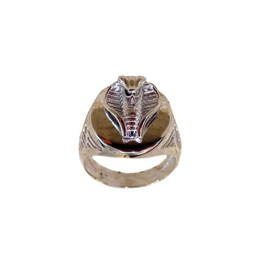 Anello Cobra In Oro Bianco