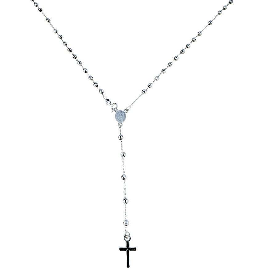 Collana Rosario in oro Bianco 18 Kt