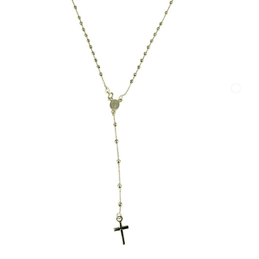 Girocollo rosario in oro giallo 18 kt