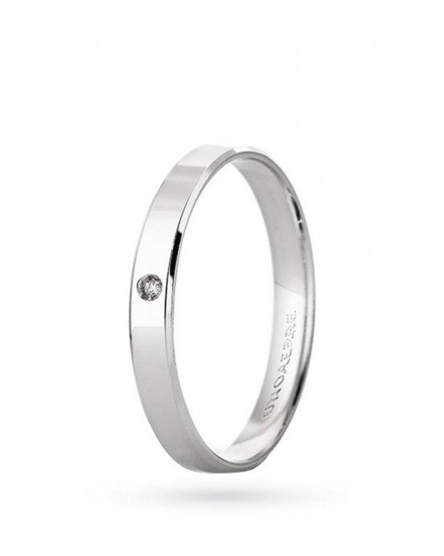 Fedina Unoaerre Gelsomino in oro bianco con diamante