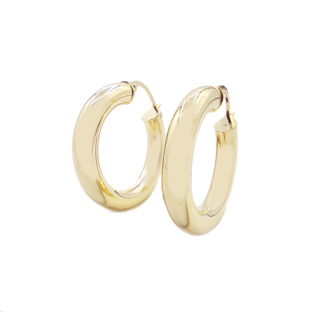 Orecchini in oro giallo cerchio
