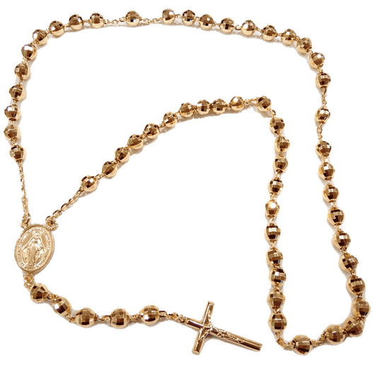 Collana Rosario In Oro Giallo