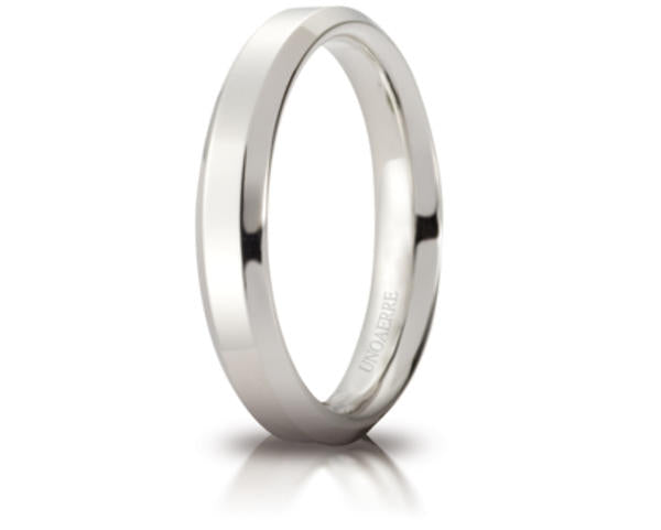 Fede Nuziale Unoaerre Hydra in oro bianco