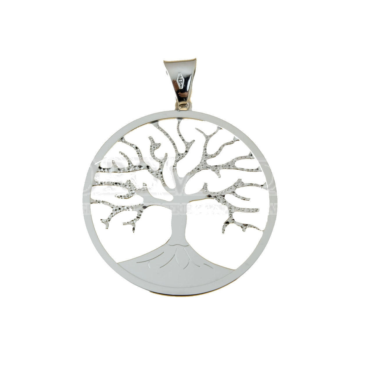Ciondolo albero della vita in oro bianco da gr 1.90