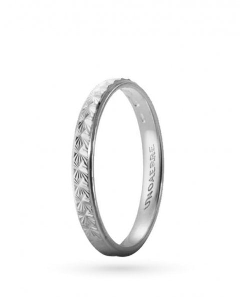 Fedina unoaerre Mimosa in oro bianco AC287