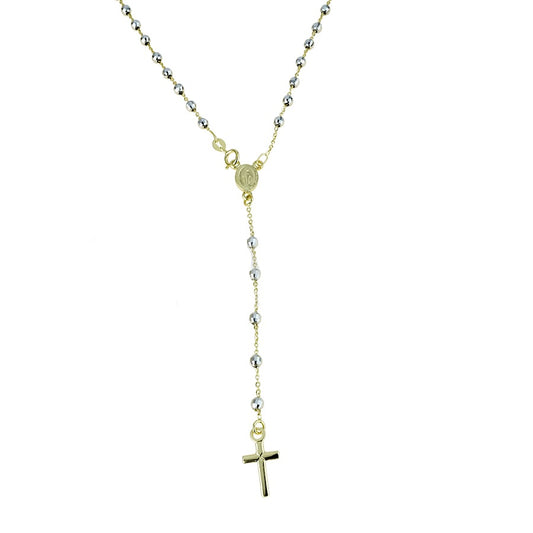 Collana Rosario in oro Bicolore 18 Kt