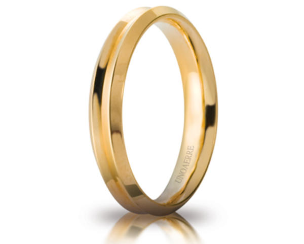 Fede Nuziale Unoaerre Corona in oro giallo