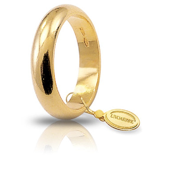 Fede nuziale classica unoaerre oro giallo 10 grammi