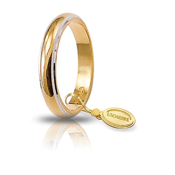 Fede nuziale unoaerre classica bordi rodiati grammi 5