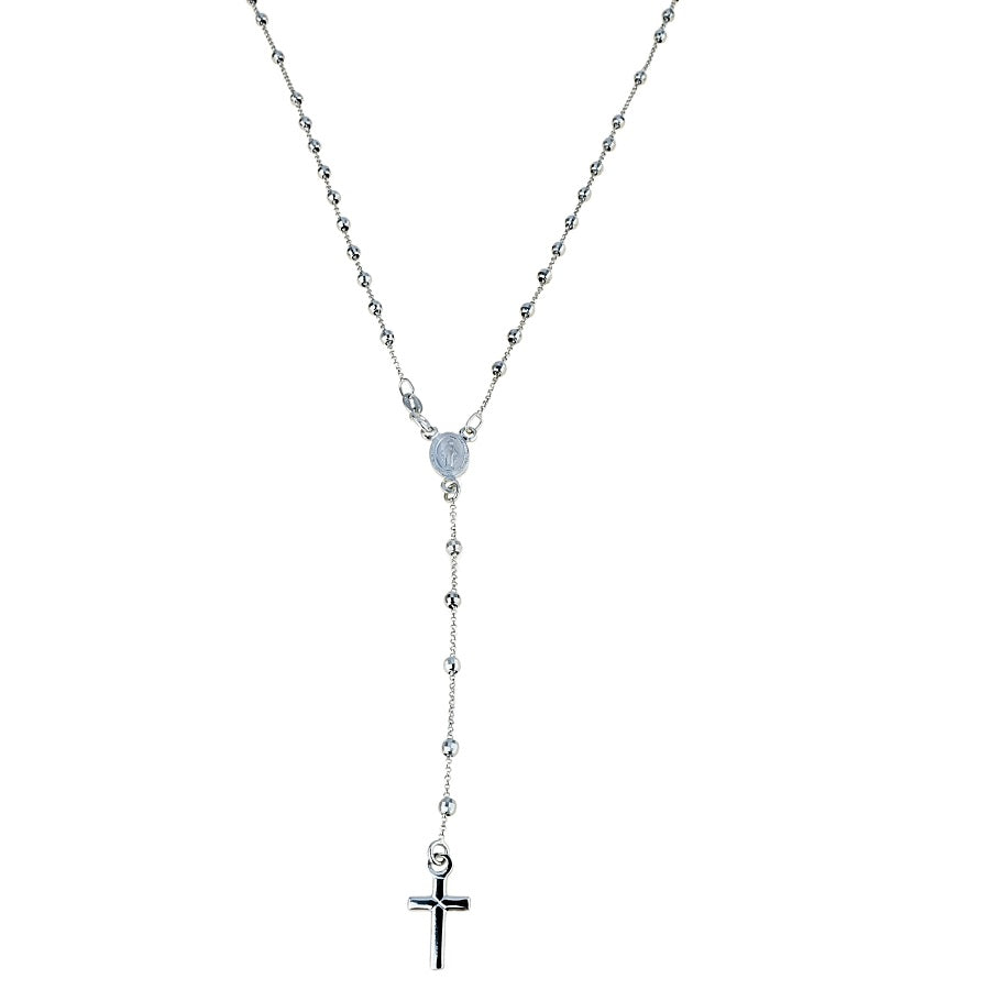 Collana Rosario in oro Bianco 18 Kt