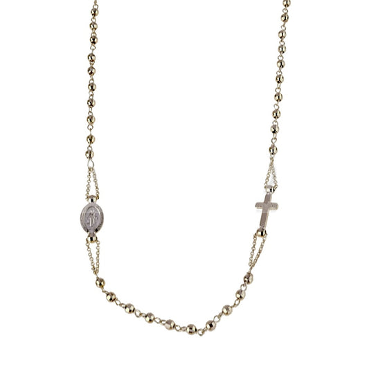 Collana Rosario in oro Rosa 18 Kt