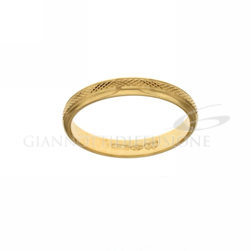 fedina diana sfaccettata oro giallo 2.70 gr