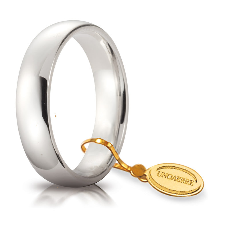 Fede comoda unoaerre oro bianco 5 mm referenza: 50 afc 1