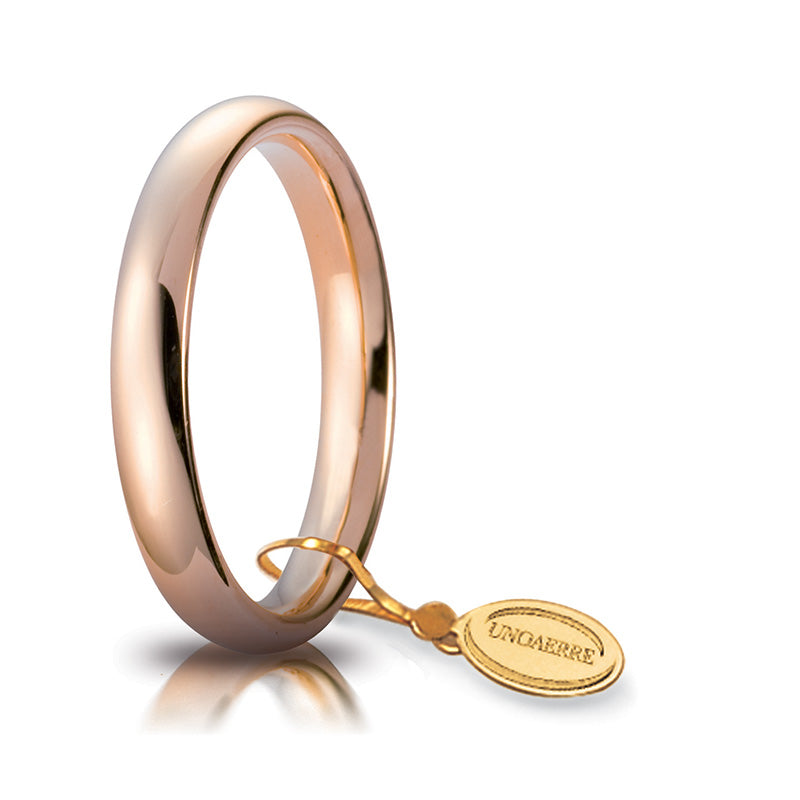 Fede comoda unoaerre oro rosa 3,5 mm