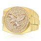 Anello Uomo con Aquila e pietre in Oro 18kt