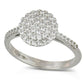 Anello Pavè Tondo in Oro 18kt