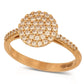 Anello Pavè Tondo in Oro 18kt