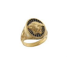  Anello da uomo  in oro  giallo  con medusa