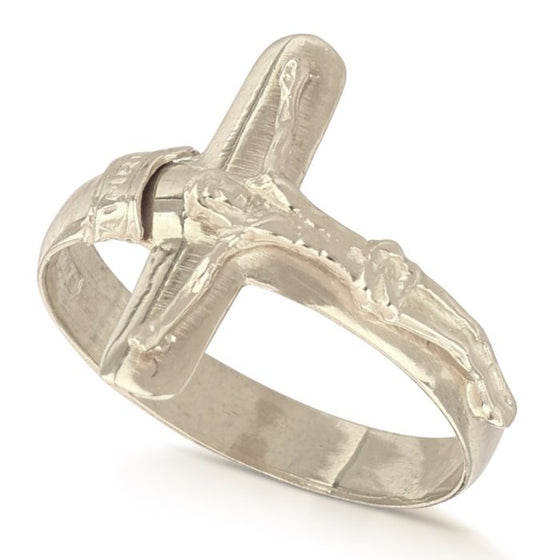 Ring mit Kreuz aus Weißgold 2,70 g 803321714239