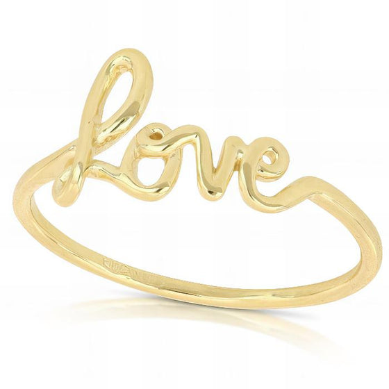 Anello Love In Oro Giallo