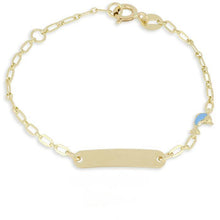  bracciale 9kt con delfino in oro giallo