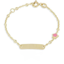  bracciale 9kt con stella in oro giallo