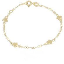  bracciale in oro 9kt con stelle