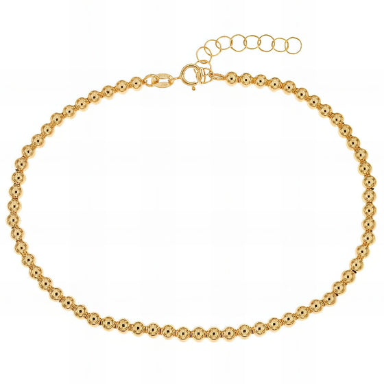 Bracciale a palline da donna in oro giallo