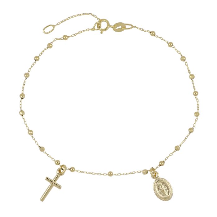 Bracciale Rosario in Oro Giallo 18kt