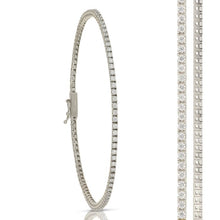  Bracciale tennis in oro bianco da 5,40 gr