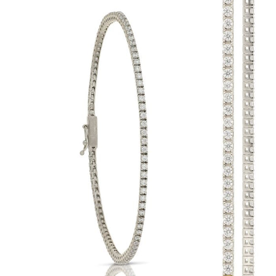 Bracciale tennis in oro bianco da 5,40 gr