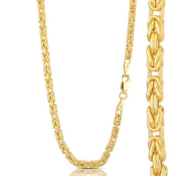 collana bizantina da 18 grammi in oro giallo