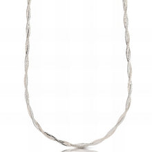  Collana Treccia in Oro Bianco da 2,90gr.