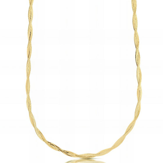 Collana Treccia in Oro Giallo da 2,90gr.