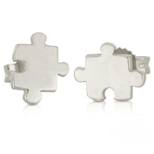  Orecchini con puzzle in oro bianco da donna