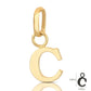 Pendente Lettera Personalizzabile In Oro Giallo