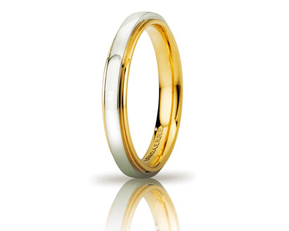 Fede Cassiopea slim in oro bicolore 050AFC282000
