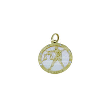  Ciondolo segno zodiacale bilancia in oro giallo da gr 1.50
