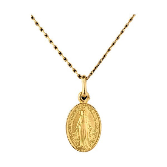 Collana Unisex con Medaglia Madonna Miracolosa in oro 18kt