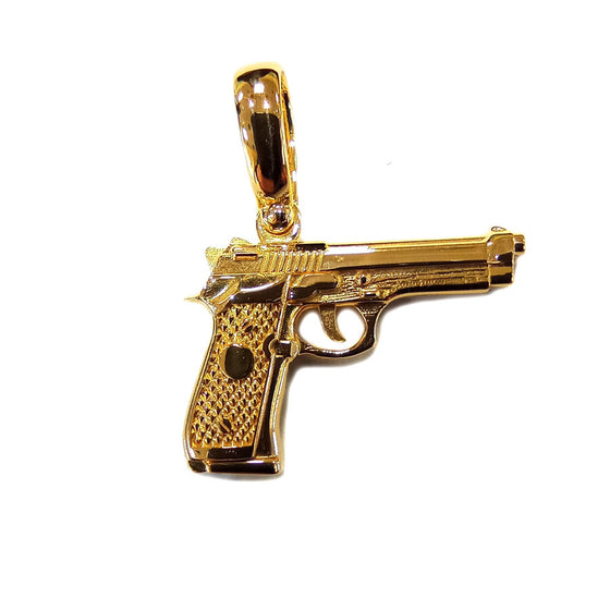Ciondolo Pistola in oro giallo 18kt