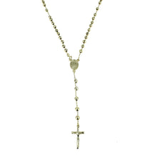  Girocollo rosario in oro giallo 18 kt