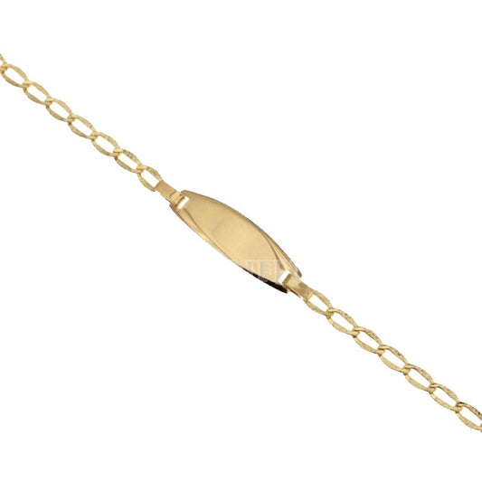 bracciale bambino oro con targa 14 cm 1.50 gr